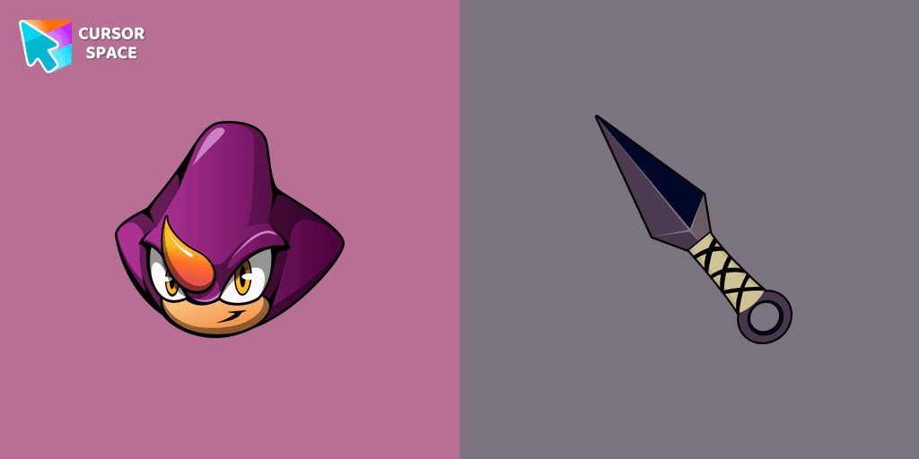 Espio the Chameleon cursor cursor pack