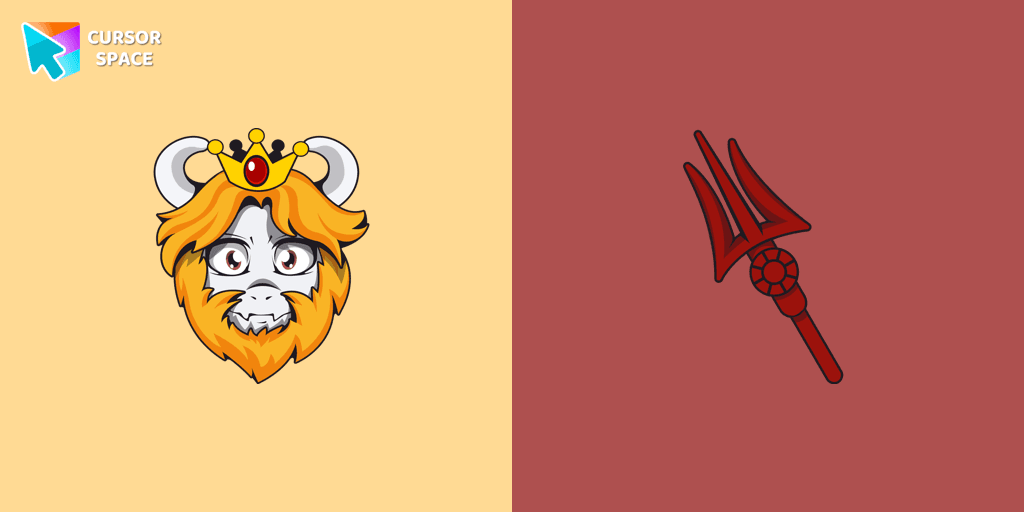 Undertale Asgore Dreemurr cursor cursor pack